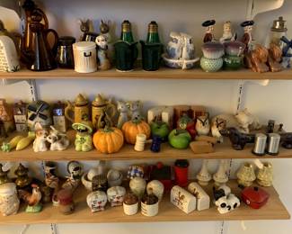 Extraordinary Collection of Salt and Pepper Shakers, Over 300 Pieces - Sold as a Lot