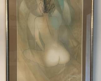 Female Nude Signed and Numbered Lithograph