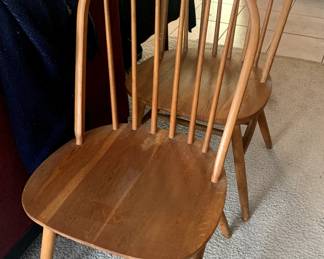 Pair of Vintage Windsor Spindle Chairs