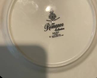 Royal Dalton "Juliette" from The Romance Collection, 12 Dinner Plates, 12 Salad Plates, Serving Bowl, and Lidded Casserole Bowl