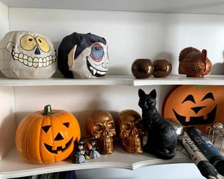Collection of Halloween and Costumes (not shown.)