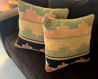 Two Woven Pillows