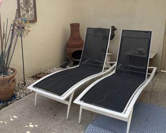 Pair of Tropitone Chaise Lounges
