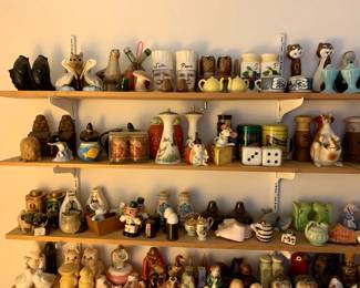 Extraordinary Collection of Salt and Pepper Shakers, Over 300 Pieces - Sold as a Lot