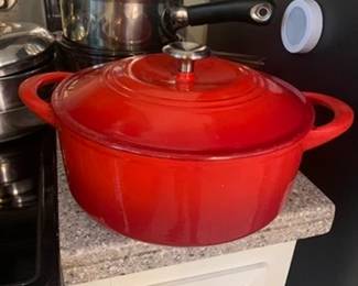Large Tramontina Cast Iron Enamel Casserole