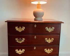Craftique Bedside Small Dresser With Lamp Lot 2 Of 2