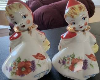 Red Riding Hood Vintage Salt And Pepper Shakers