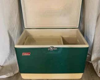 Vintage Green Coleman Cooler