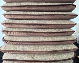 Nine Brown Reversible Chair Pads