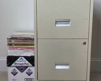 Filing Cabinet With Office Paper Pads