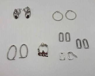 Sterling Silver 925 Earrings And More