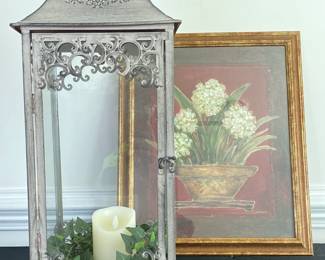 Large Lantern Painting Decor