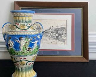 Elegant Vase Frame Decor