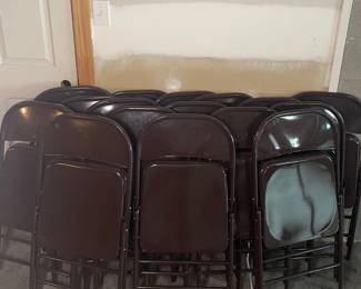 16 Sturdy metal folding Chairs