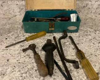 Vintage Tackle Box Full Of Tools Mystery Lot