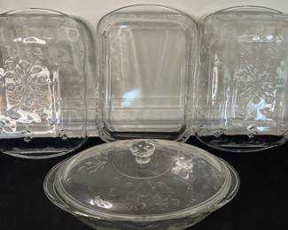 Anchor Hocking Savannah Floral Casseroles
