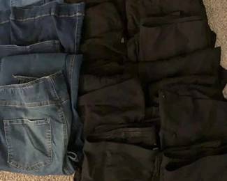 Size 22 Black Active Wear Pants
