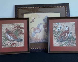 Quality Quail Art Framed Bundle
