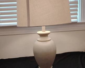 Elegant White Ceramic Lamp Functional