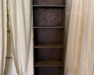 Large Dark Brown Wooden Bookshelf