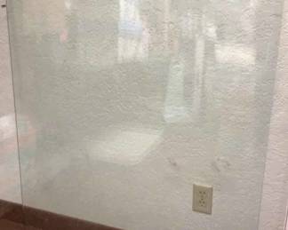 Small Glass Chair Mat Protector