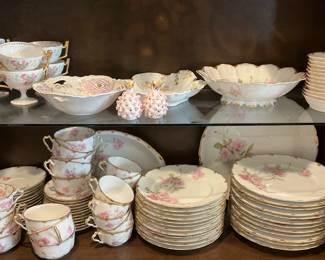 006 Vintage Haviland Limoges Baltimore Rose China More