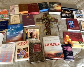 Assorted Religious Books Crosses