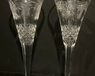 Waterford Millinium Collection Full Lead Crystal Toasting Flutes