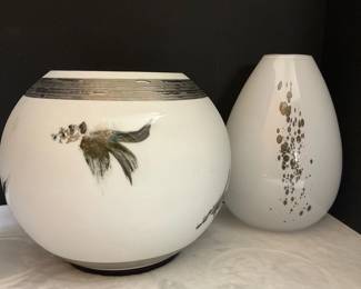 Bjorn Weckstrom Nuutajarvi Vase Porsgrund Handverks Porcelain Bowl