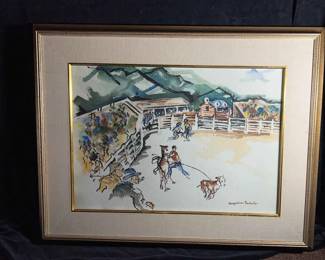Jacqueline Rochester Rodeo Watercolor