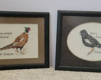 Crossed Stitch Birds