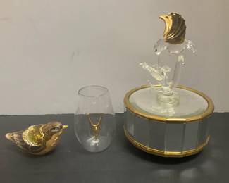 Decorative Glass Metal Figurines