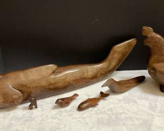 Hand Carved Wooden Animals