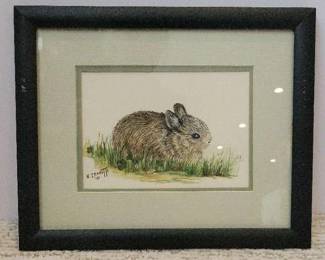 Bunnie Watercolor by Neoma Iannetta