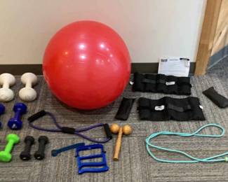Assorted Weights Exercise Equipment