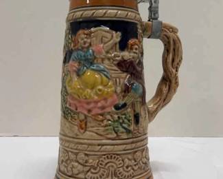 Vintage Apex Musical Ceramic Beer Stein