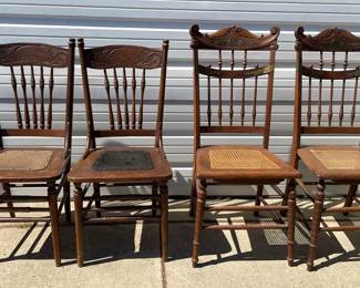 Four Wooden Chairs