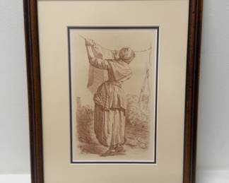 Steel Engraving France 19th Century