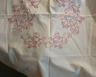 Embroidered linen