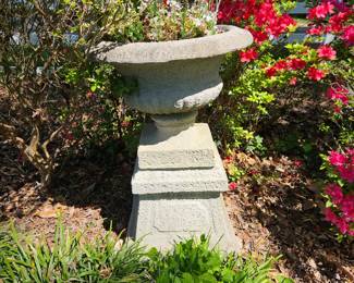 Concrete Pedestal & Planter