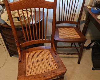 Antique Caned Chairs