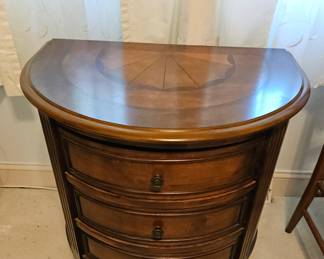 Half Round Antique Night Table