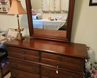 Mahogany Dresser & Mirror