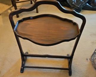 Antique Folding Dessert Table