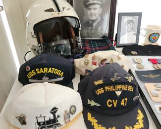 Vintage Naval Pilot Aviation Helmet