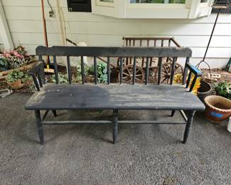 Country Wood Bench