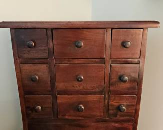 Vintage Mahogany Jewelry Box
