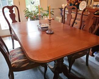dining table and chairs