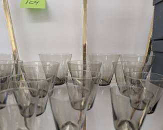Stacking crystal MCM barware
