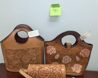 Tooled Leather bags